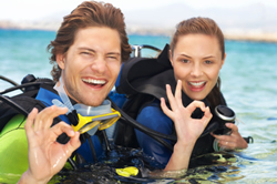 Couple Scuba Diving