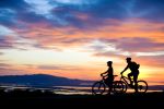 Couple Biking